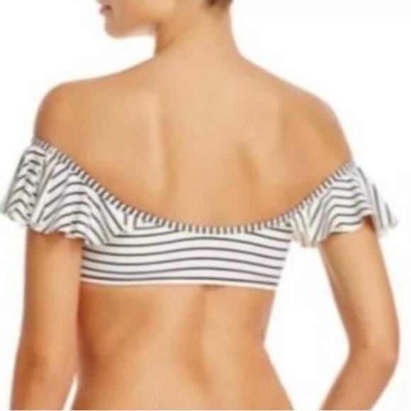 Vince Camuto Striped Bikini Set | Flutter Sleeve | On/Off Shoulder | Women’s L - Picture 6 of 6
